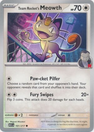 ME Ascended Heroes 161/217 Team Rocket's Meowth