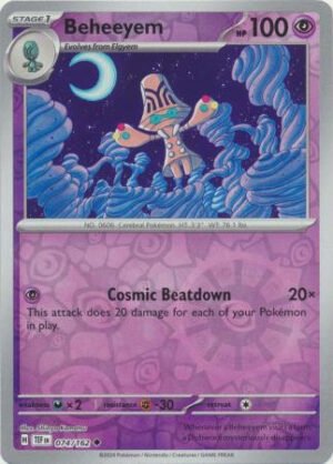 SV Temporal Forces 074/162 Beheeyem (Reverse Holo)