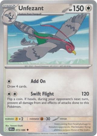 SV Black Bolt 073/086 Unfezant