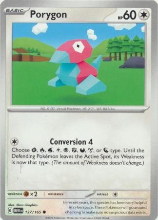 Scarlet & Violet 151 137/165 Porygon