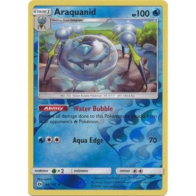 Sun and Moon (Base Set) 46/149 Araquanid (Reverse Holo)