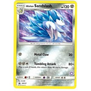 Sun & Moon Promo SM127 Alolan Sandslash (Non-Holo Trainer Kit Alolan Sandslash #16)
