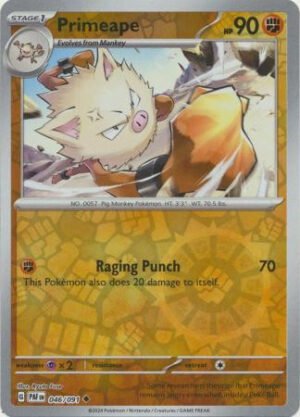 SV Paldean Fates 046/091 Primeape (Reverse Holo)