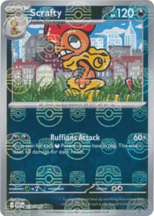 SV White Flare 058/086 Scrafty (MASTER BALL Reverse Holo)