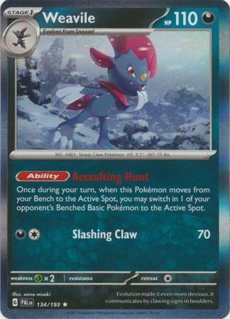 SV Paldea Evolved 134/193 Weavile (Holo)