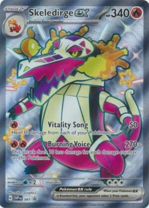 Scarlet & Violet Promo SVP081 Skeledirge ex (Full Art Shiny)