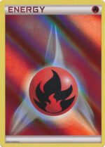 XY Base Set EN02 Fire Energy (Clear Holo)