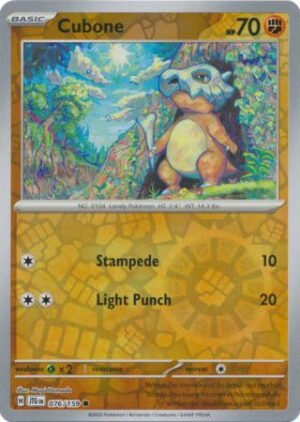 SV Journey Together 076/159 Cubone (Reverse Holo)