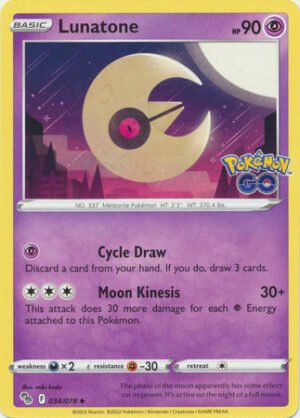 Pokemon GO 034/078 Lunatone