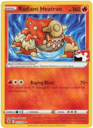 Astral Radiance 027/189 Radiant Heatran (Prize Pack League Promo)
