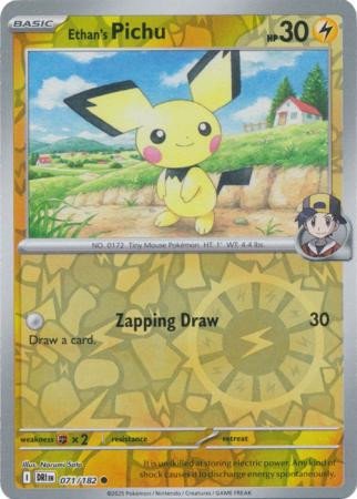 SV Destined Rivals 071/182 Ethan's Pichu (Reverse Holo)