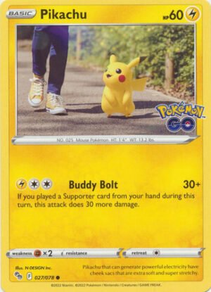 Pokemon GO 027/078 Pikachu (Non-Holo)