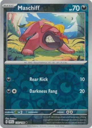 Scarlet & Violet (Base Set) 135/198 Maschiff (Reverse Holo)