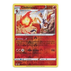 Sword & Shield (Base) 034/202 Cinderace (Reverse Holo)