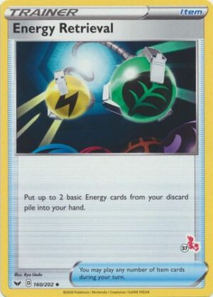 Sword & Shield (Base) 160/202 Energy Retrieval (Cinderace Symbol 37)