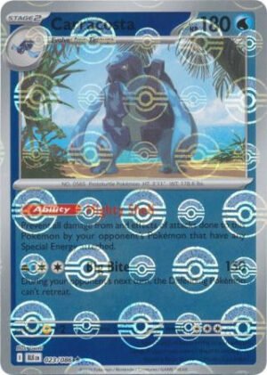 SV Black Bolt 023/086 Carracosta (POKE BALL Reverse Holo)