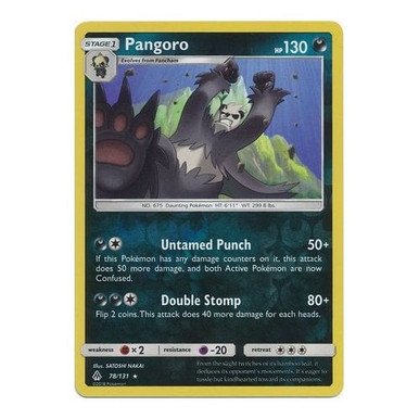 SM Forbidden Light 78/131 Pangoro (Reverse Holo)