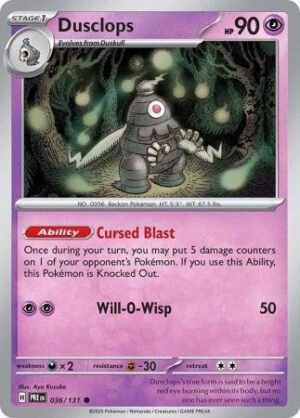 SV Prismatic Evolutions 036/131 Dusclops