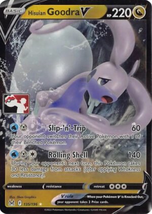 SWSH Lost Origin 135/196 Hisuian Goodra V (Prize Pack League Promo)