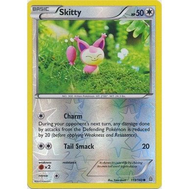 XY Primal Clash 113/160 Skitty (Reverse Holo)