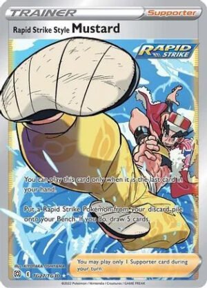 Brilliant Stars TG27/TG30 Mustard (Rapid Strike) (Full Art)