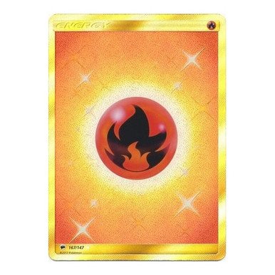 SM Burning Shadows 167/147 Fire Energy (Secret Rare)