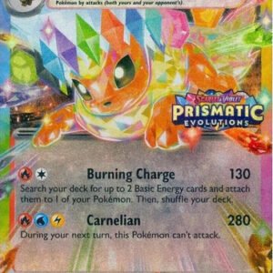 SV Prismatic Evolutions 014/131 Flareon ex (Prismatic Evolutions Stamp)