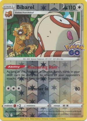 Pokemon GO 060/078 Bibarel (Reverse Holo)