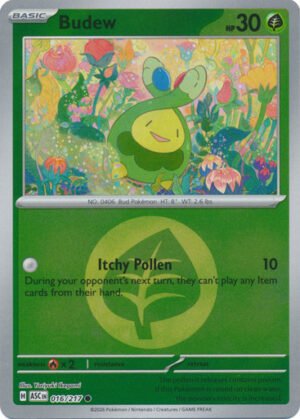 ME Ascended Heroes 016/217 Budew (Reverse Holo ENERGY SYMBOL)