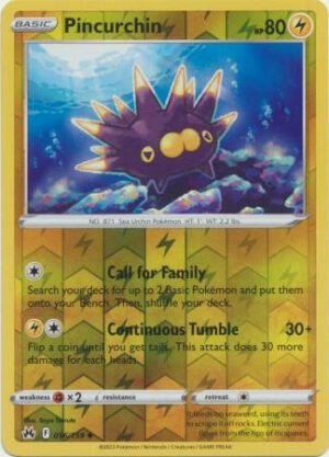 Crown Zenith 056/159 Pincurchin (Reverse Holo)