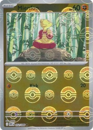 SV White Flare 052/086 Mienfoo (POKE BALL Reverse Holo)