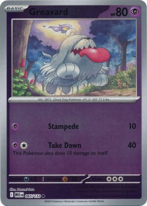 Mega Evolution 065/132 Greavard (Reverse Holo)