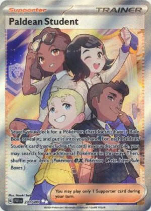 SV Paldean Fates 231/091 Paldean Student (Full Art)