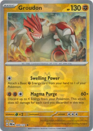 SV Prismatic Evolutions 049/131 Groudon (MASTER BALL Pattern Holo)