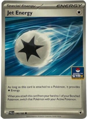 SV Paldea Evolved 190/193 Jet Energy (TCG Gym Stamp Non-Holo)