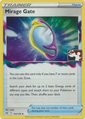 SWSH Lost Origin 163/196 Mirage Gate (Prize Pack League Promo Cosmo Holo)