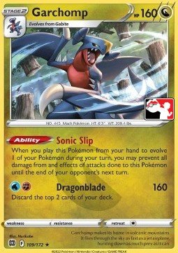 Brilliant Stars 109/172 Garchomp (Prize Pack League Promo Non-Holo)