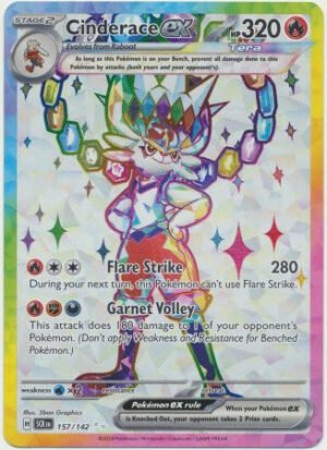 SV Stellar Crown 157/142 Cinderace ex (Full Art)