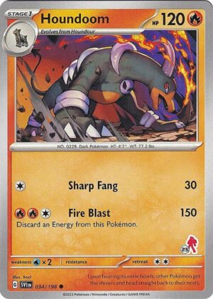 Scarlet & Violet (Base Set) 034/198 Houndoom (Armarouge Symbol 23)