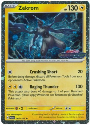 SV Paradox Rift 066/182 Zekrom (Cosmo Holo Paradox Rift Stamp)