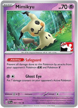 SV Paldea Evolved 097/193 Mimikyu (Prize Pack League Promo Non-Holo)