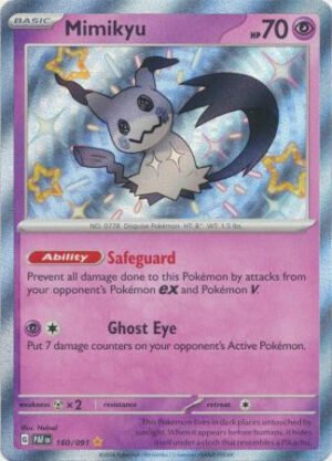 SV Paldean Fates 160/091 Mimikyu (Holo Shiny)