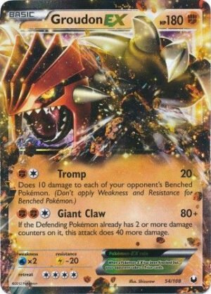 Dark Explorers 54/108 Groudon EX (Half Art)