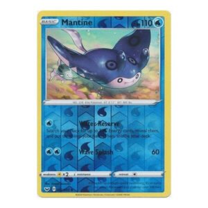 Sword & Shield (Base) 052/202 Mantine (Reverse Holo)