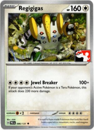 SV Prismatic Evolutions 086/131 Regigigas (Prize Pack League Promo Non-Holo)