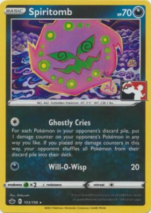 Chilling Reign 103/198 Spiritomb (Prize Pack League Promo Holo)