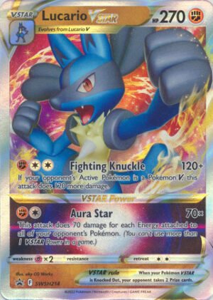 Sword & Shield Promo SWSH214 Lucario VSTAR (Full Art)