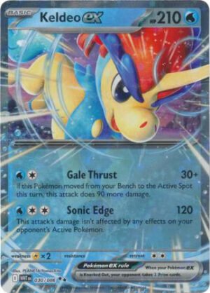 SV White Flare 030/086 Keldeo ex (Half Art)