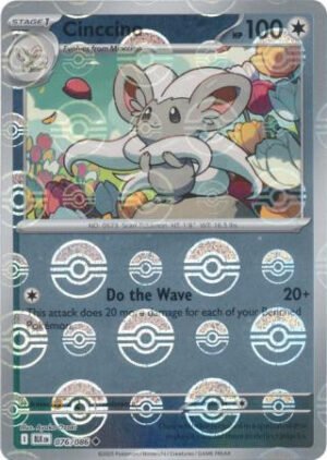 SV Black Bolt 076/086 Cinccino (POKE BALL Reverse Holo)