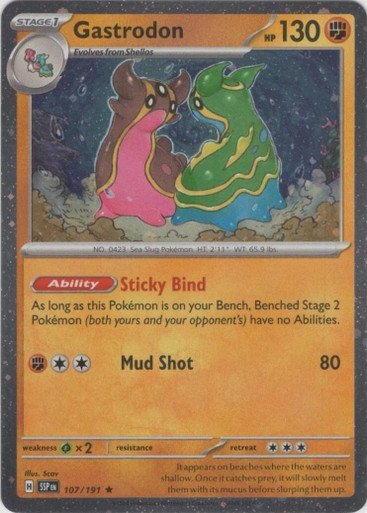 SV Surging Sparks 107/191 Gastrodon (Cosmo Holo)